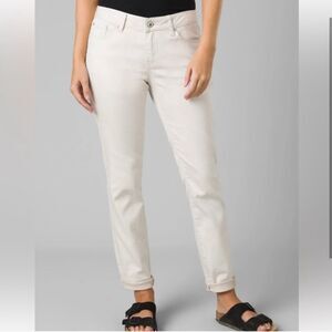 Prana Kayla Organic Cotton Mid Rise Jean Off White Ivory Womens 4